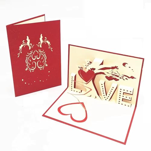 Pop-Up Karte Liebe LOVE“ - 3D Glückwunschkarte für Frauen & Männer, Romantische Liebeskarte zur Geburtstag, Hochzeit, Hochzeitstag & Jahrestag, Ich Liebe Dich Karte für Lieblingsmensch Pop-Up Karte Liebe LOVE“ - 3D Glückwunschkarte für Frauen & Männer, Romantische Liebeskarte zur Geburtstag, Hochzeit, Hochzeitstag & Jahrestag, Ich Liebe Dich Karte für Lieblingsmensch von HMYCL