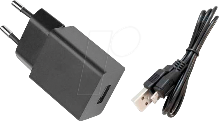 HNP 07-USBV2-S1 - USB-Ladegerät, 5 V, 1,4 A, USB-A, mit Micro-USB-Kabel von HN-ELECTRONIC