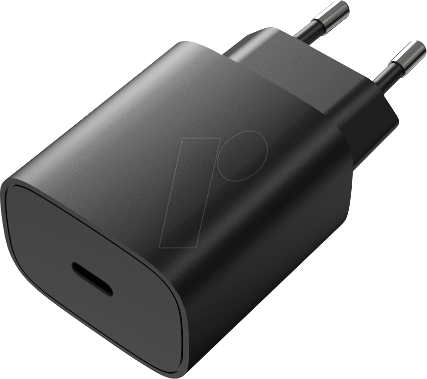 HNP 30EU-CPD - USB-Ladegerät, 30 W, 5-20 V, USB-C, PD 3.0, QC 3.0, schwarz von HN-ELECTRONIC