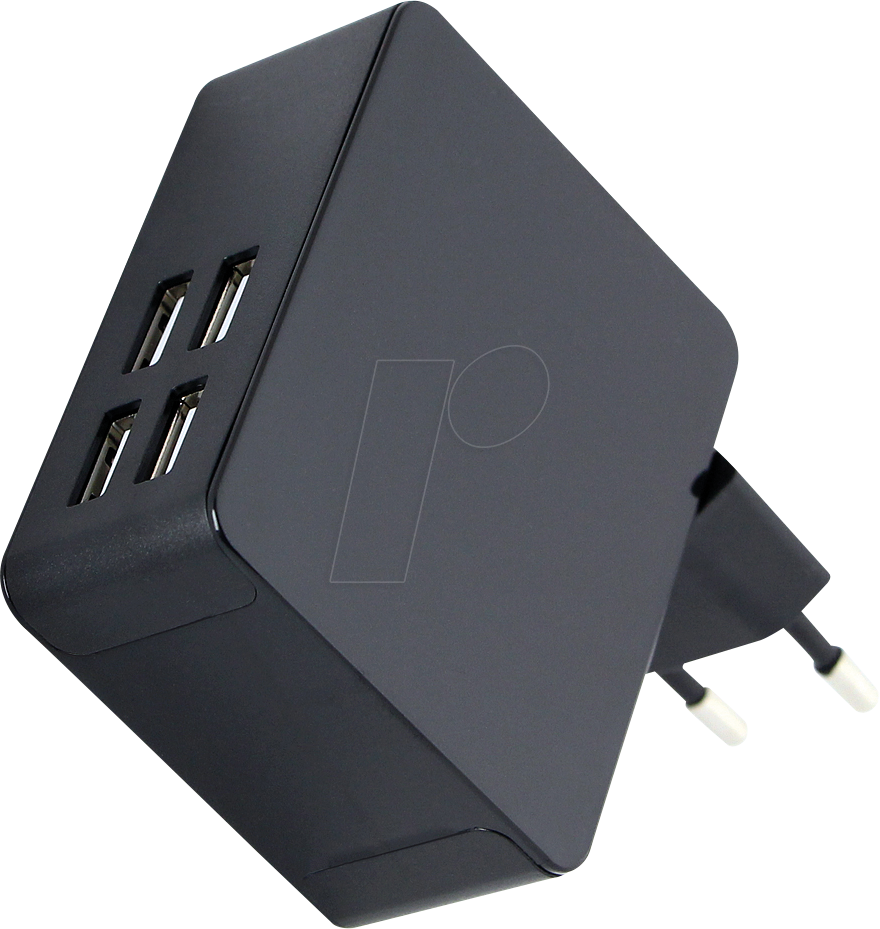 HNP 36-4USB - USB-Ladegerät, 5 V, 7,2 A, 4x USB-A von HN-ELECTRONIC