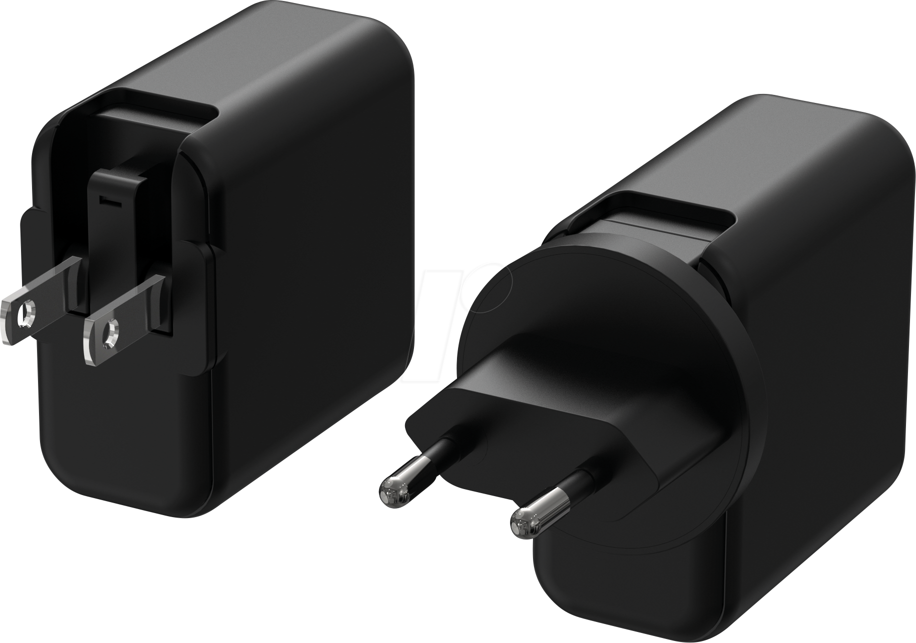 HNP 40F-2CPD - USB-Ladegerät, 40 W, 5-12 V, 2xUSB-C, PD 3.0, QC 3.0, schwarz von HN-ELECTRONIC