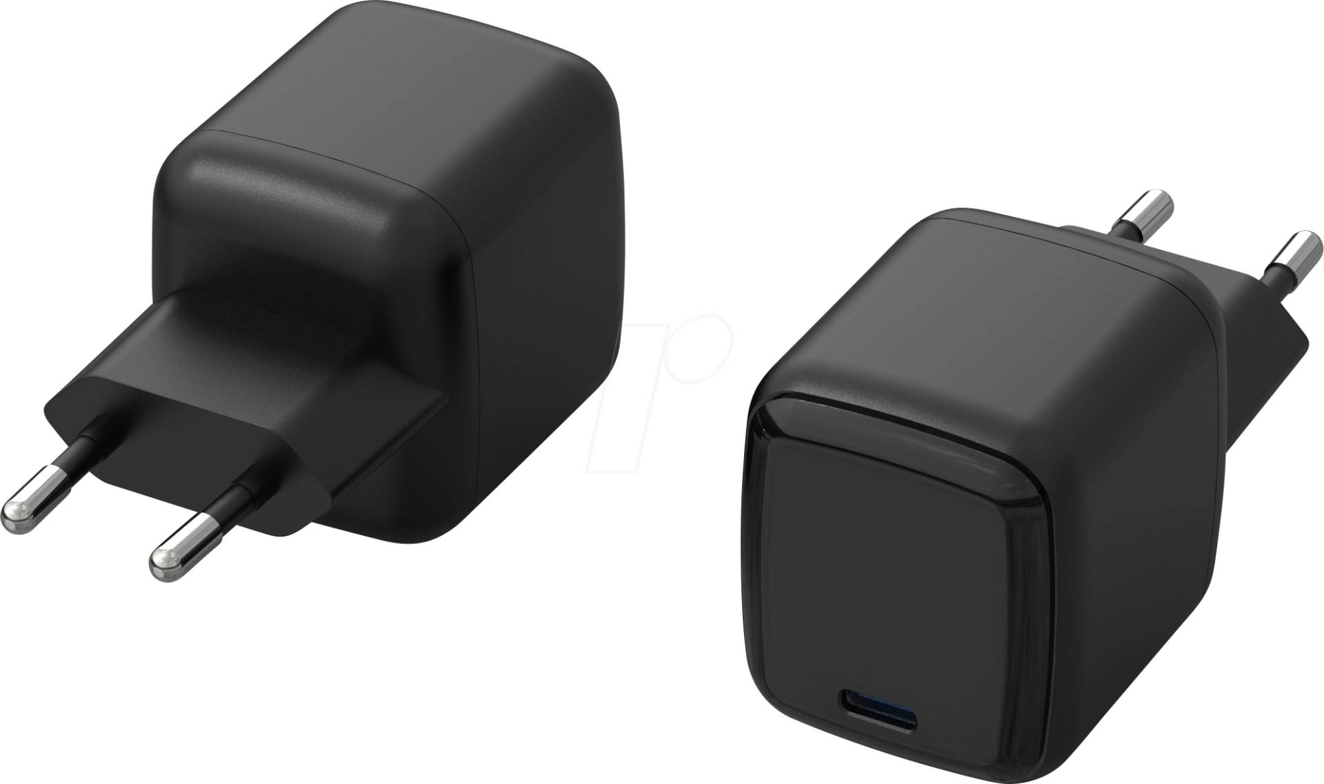 HNP 65EU-CPDGAN - USB-Ladegerät, 65 W, 5-20 V, USB-C, PD 3.0, QC 3.0, schwarz von HN-ELECTRONIC