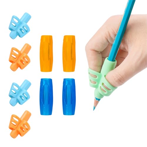 8 Stück Schreibhilfe für Stift Kinder,pencil grips for kids,Ergonomische Bleistift Griffe Silikon,Bleistiftgriffe für die Handschrift,Schreiben Haltungskorrektur Werkzeug für Bleistifte-2 Stile 8 Stück Schreibhilfe für Stift Kinder,pencil grips for kids,Ergonomische Bleistift Griffe Silikon,Bleistiftgriffe für die Handschrift,Schreiben Haltungskorrektur Werkzeug für Bleistifte-2 Stile von HNJUSR
