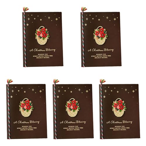 5 Stück Weihnachtsgrußkarte Kinder Mini Weihnachten Segen Karten mit Umschlag Neujahr Postkarte Geschenkkarte Partyzubehör Grußkarten Geburtstag von HNsdsvcd