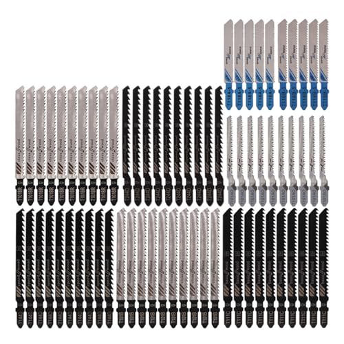 70 Stück/Set, vielseitiges T-Schaft-Stichsägen-Werkzeugset, feinverzahnte Stichsägenblätter, geeignet für Holzbearbeitung, gebogene Schnitte 70 Stück/Set, vielseitiges T-Schaft-Stichsägen-Werkzeugset, feinverzahnte Stichsägenblätter, geeignet für Holzbearbeitung, gebogene Schnitte von HNsdsvcd