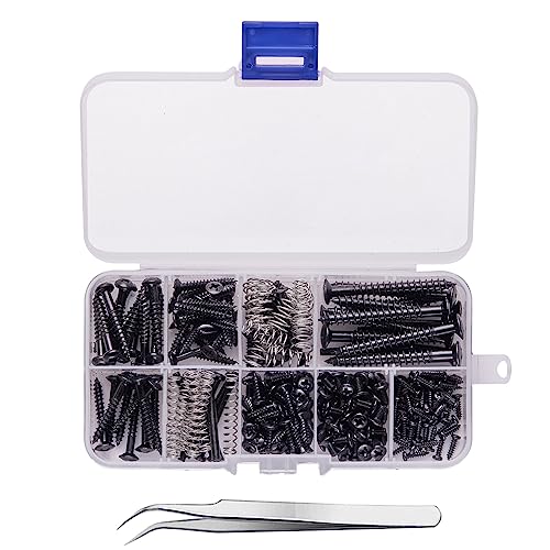 Gitarrenschrauben-Sets, 9 Arten, Sortimentsset mit Federn für Gitarrenbrücke, Tonabnehmer, Stimmgerät, Halsplatte Gitarrenschrauben-Sets, 9 Arten, Sortimentsset mit Federn für Gitarrenbrücke, Tonabnehmer, Stimmgerät, Halsplatte von HNsdsvcd