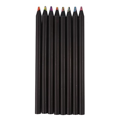 HNsdsvcd Regenbogen-Bleistifte in 8 Farben, Jumbo-Buntstifte für Erwachsene, mehrfarbige Bleistifte für Kunst, Zeichnen, Malen, Skizzieren, Regenbogen-Bleistifte aus Holz von HNsdsvcd