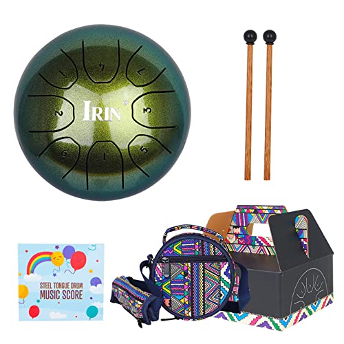 Slit Drums Steel Tongue Drum 5.5 Inch 8 Tone C Keys Handpan Drum With Drumsticks Bag Percussion Instrument For Yoga Slit Drum Tongue Drum Steel Tongue Drum 8 Note 5.5 Inch C Ethereal Drum von HNsdsvcd