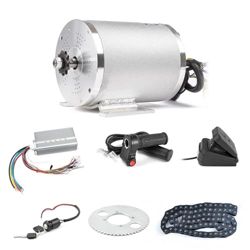 HOARLICN 48-72v 3000w Brushless Motor Kit, Elektro-Brushless Hoch Geschwindigkeit Motor Satz Mit Controller Und Throttle 6000u/Min Go-Kart Elektromotor Bldc Motor Controller HOARLICN 48-72v 3000w Brushless Motor Kit, Elektro-Brushless Hoch Geschwindigkeit Motor Satz Mit Controller Und Throttle 6000u/Min Go-Kart Elektromotor Bldc Motor Controller von HOARLICN
