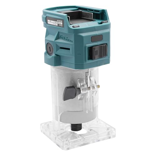 HOARLICN Oberfräse, 600W Holzfräse 28000rpm Einhandfräse Externe Kohlebürste Kompakt Und Leicht 9 X 8 X 18cm Dc-Reinkupfer-Motor mit Feststellknopf Einstellbare Tiefe Der Einkerbung und Des Fräsens HOARLICN Oberfräse, 600W Holzfräse 28000rpm Einhandfräse Externe Kohlebürste Kompakt Und Leicht 9 X 8 X 18cm Dc-Reinkupfer-Motor mit Feststellknopf Einstellbare Tiefe Der Einkerbung und Des Fräsens von HOARLICN