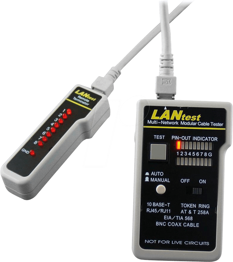 HOBBES 256551 - LANtest Kabeltester, Multinetwork von HOBBES INNOVATION