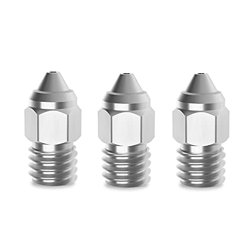 3er-Pack Upgade überzogene verschleißfeste CR6 SE MK Messingdüse 0,4 mm kompatibel mit Creality Ender 3 V2 / PRO CR10 V2 V3 Ender 5 Pro Plus CR-6 SE / CR-6 MAX / CR5 PRO 3D-Drucker (0,4 mm) von HOCENWAY
