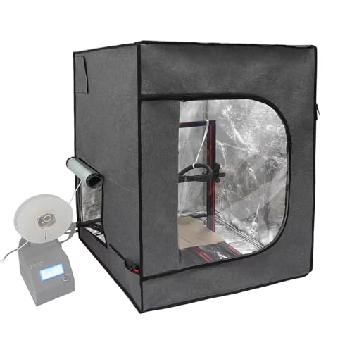 Großes 3D Druckergehäuse 29.5W*29.5L*35.4H Zoll Laser Gravier Schild Abdeckung Harz 3D Drucker Feuerfeste Zelt Filament Trockner Staubabdeckung Kompatibel mit Bambulab X1 P1P P1PS Ender 3 Ender 5 plus von HOCENWAY