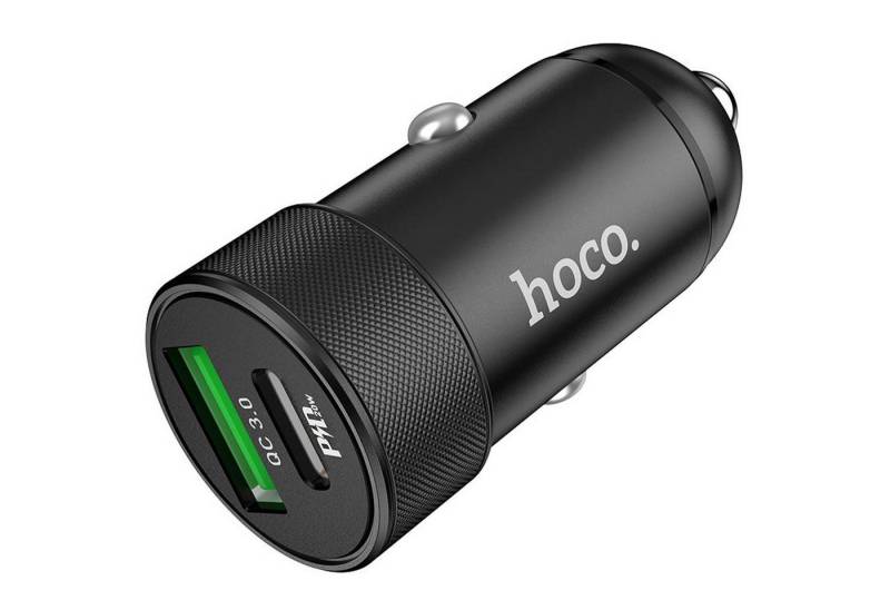 HOCO 18W USB Typ A und Typ C Smartphone-Ladegerät (4000 mA, KFZ Dual USB Lade Stecker Zigarettenanzünder Quick Charger) von HOCO