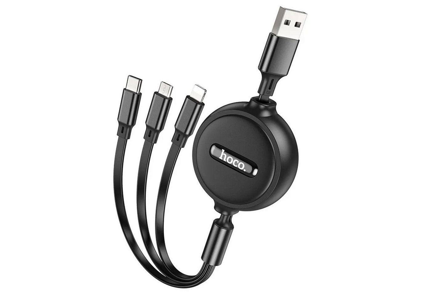 HOCO 3in1 USB-Kabel komaptibel mit iPhone + Micro-USB + USB-C USB-Kabel HOCO 3in1 USB-Kabel komaptibel mit iPhone + Micro-USB + USB-C USB-Kabel von HOCO