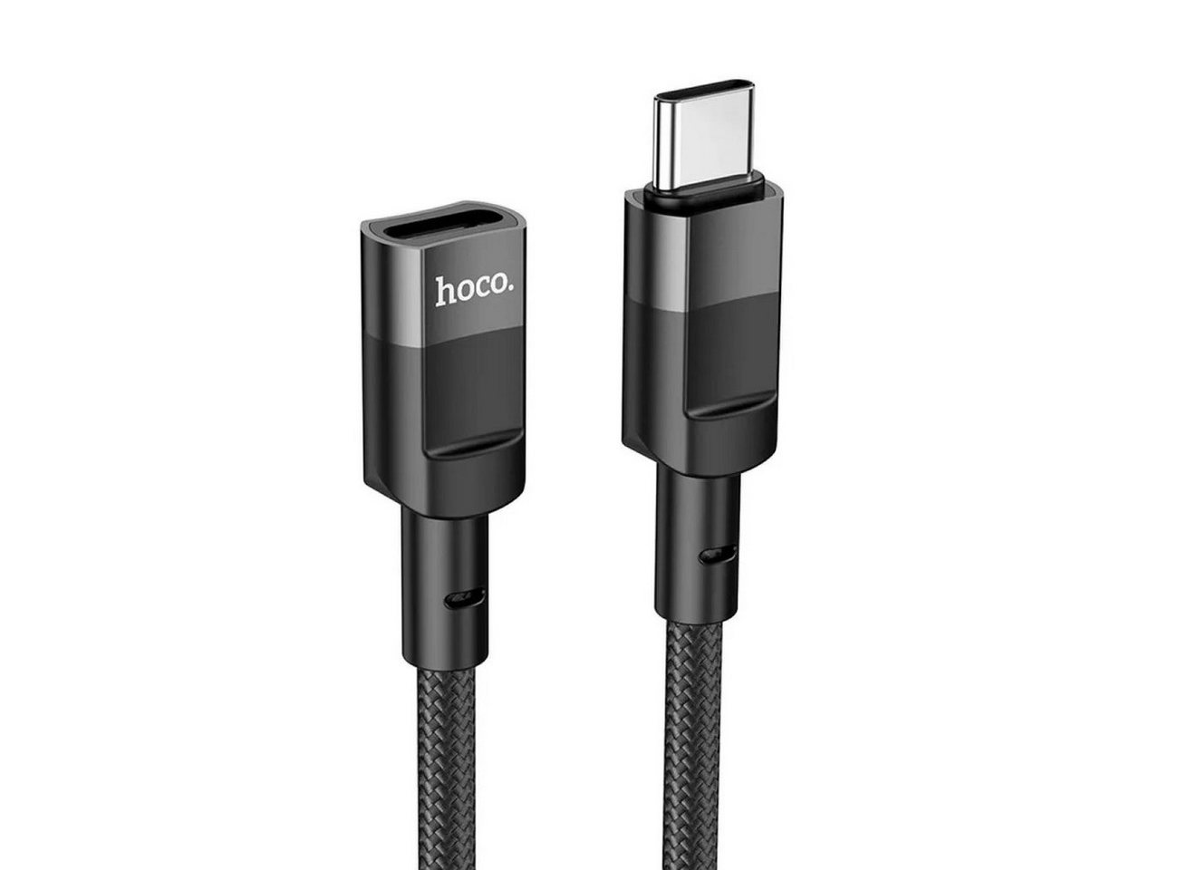 HOCO Adapter Typ C (Stecker) auf Typ C (Buchse) U107 1,2m schwarz USB-Adapter von HOCO