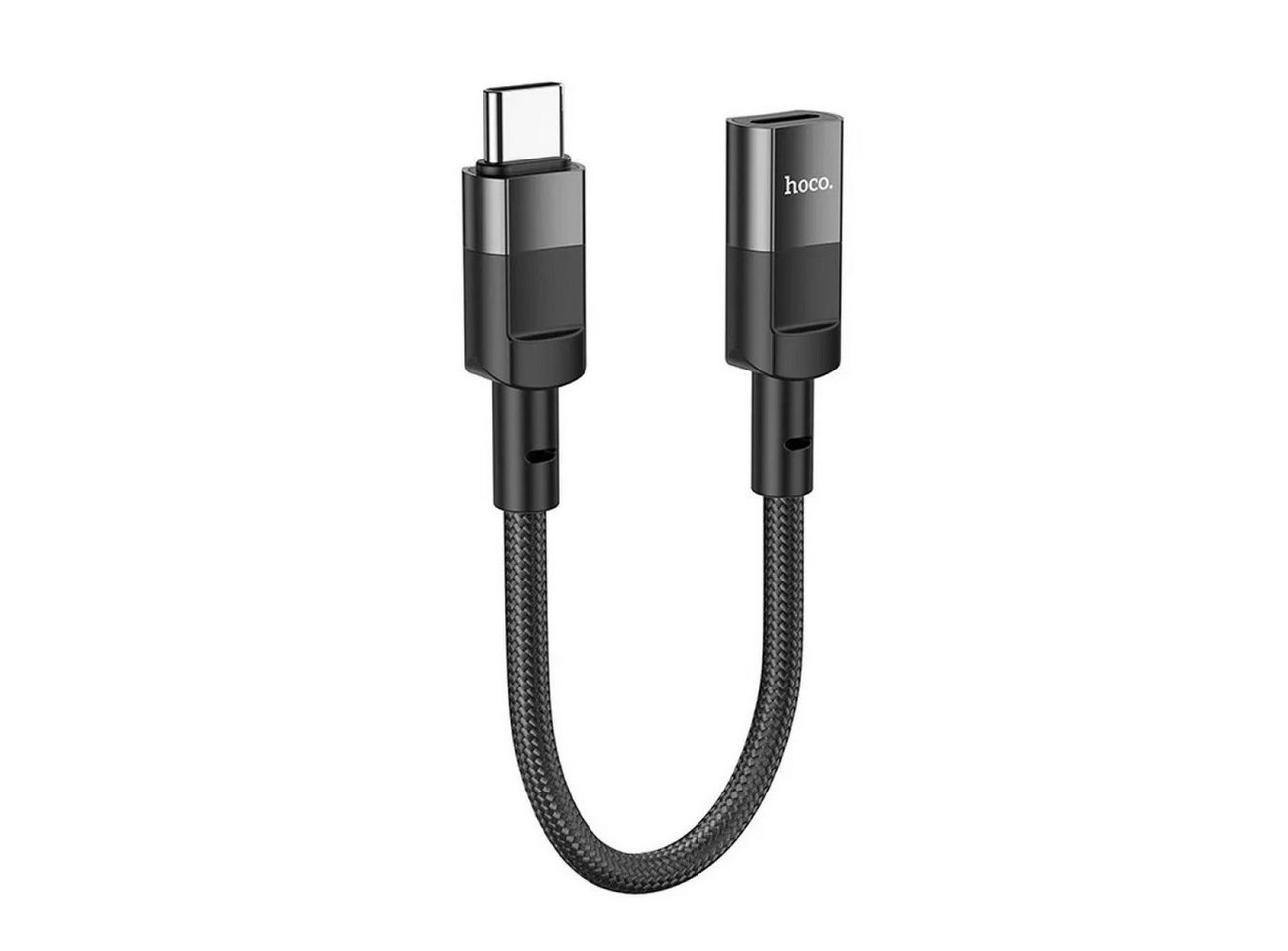 HOCO Adapter Typ C auf iPhone -Anschluss 8-polig U107 10cm schwarz USB-Adapter von HOCO