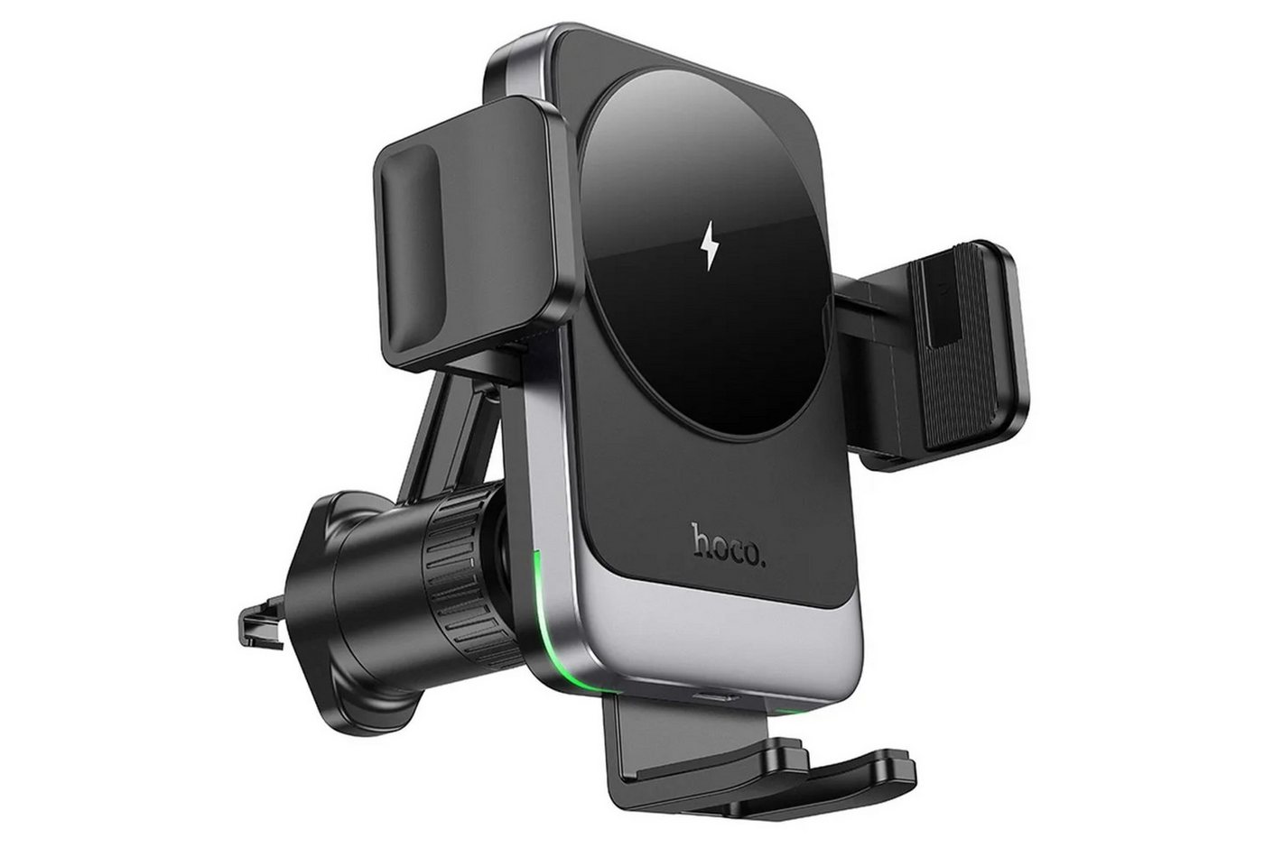 HOCO Autohalterung für die Lüftung mit induktiver Aufladung in Schwarz Smartphone-Halterung von HOCO