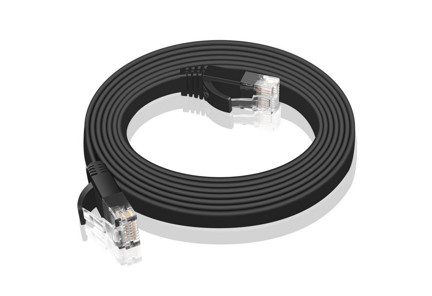 HOCO Cat 6 Netzwerkkabel flaches LAN-Kabel, RJ-45 (Ethernet), (800 cm), 10 / 100 / 1000 Mbits Geschwindigkeit bis 1 Gbits UTP Patchkabel von HOCO