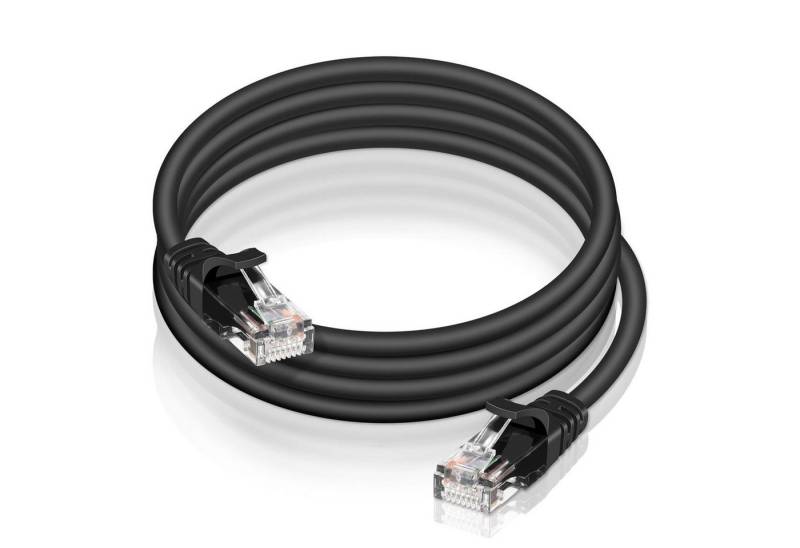 VERCO Cat 6 Netzwerkkabel rundes LAN-Kabel, RJ-45 (Ethernet), (100 cm), 10 / 100 / 1000 Mbits Geschwindigkeit bis 1 Gbits UTP Patchkabel von VERCO