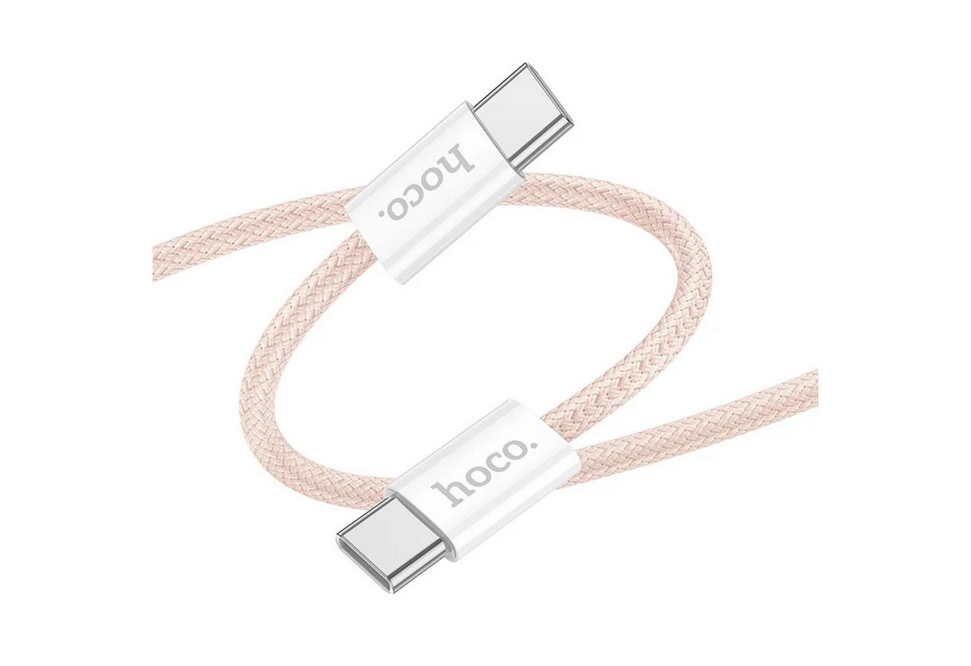 HOCO HOCO Schnellladekabel Datenkabel Typ C auf Typ C 60W X104 2m rosa Smartphone-Kabel von HOCO
