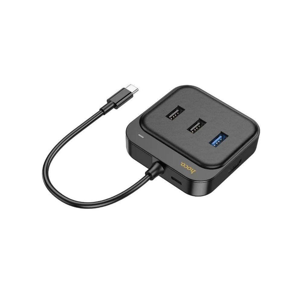 HOCO HUB-Adapter 6in1 Typ C für HDTV+RJ45+USB3.0+USB2.0*2+PD100W 0,2m HB37 Adapter HOCO HUB-Adapter 6in1 Typ C für HDTV+RJ45+USB3.0+USB2.0*2+PD100W 0,2m HB37 Adapter von HOCO