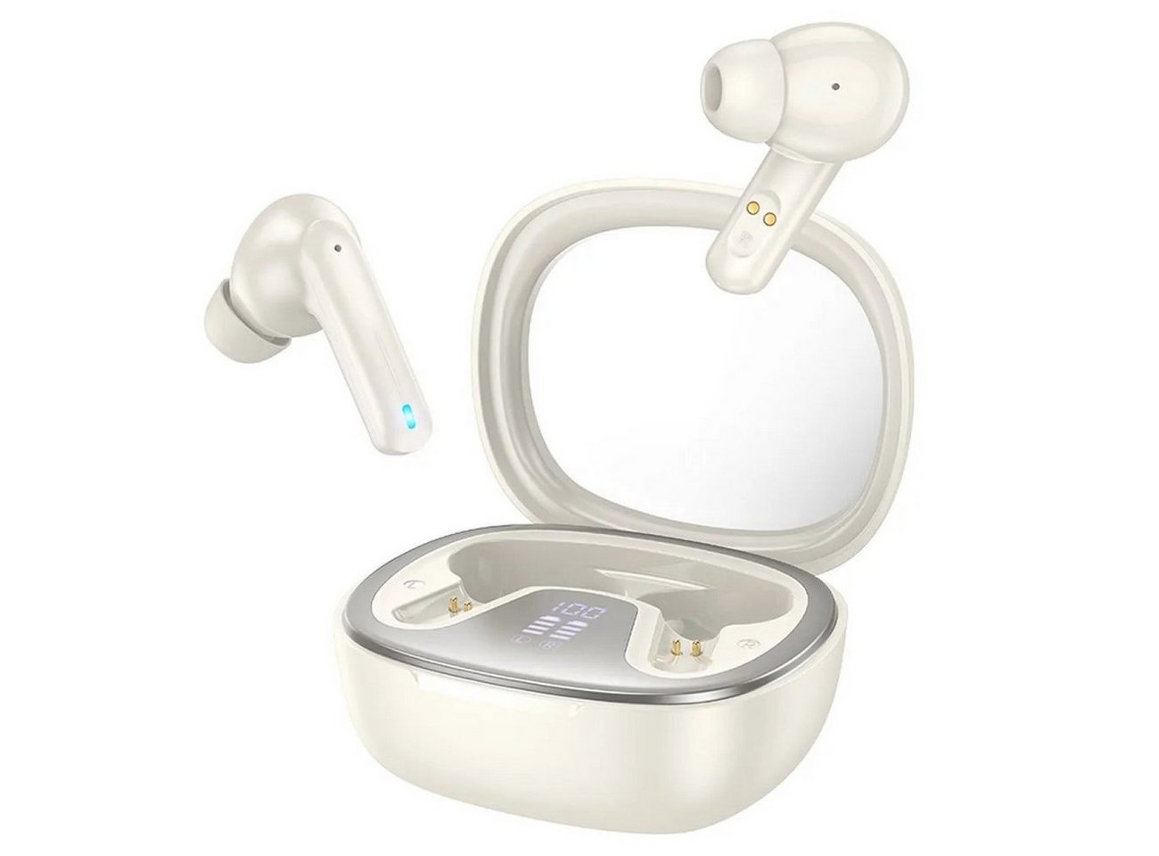 HOCO Kabellose Bluetooth Kopfhörer TWS Shadow EQ6 weiß Bluetooth-Kopfhörer HOCO Kabellose Bluetooth Kopfhörer TWS Shadow EQ6 weiß Bluetooth-Kopfhörer von HOCO