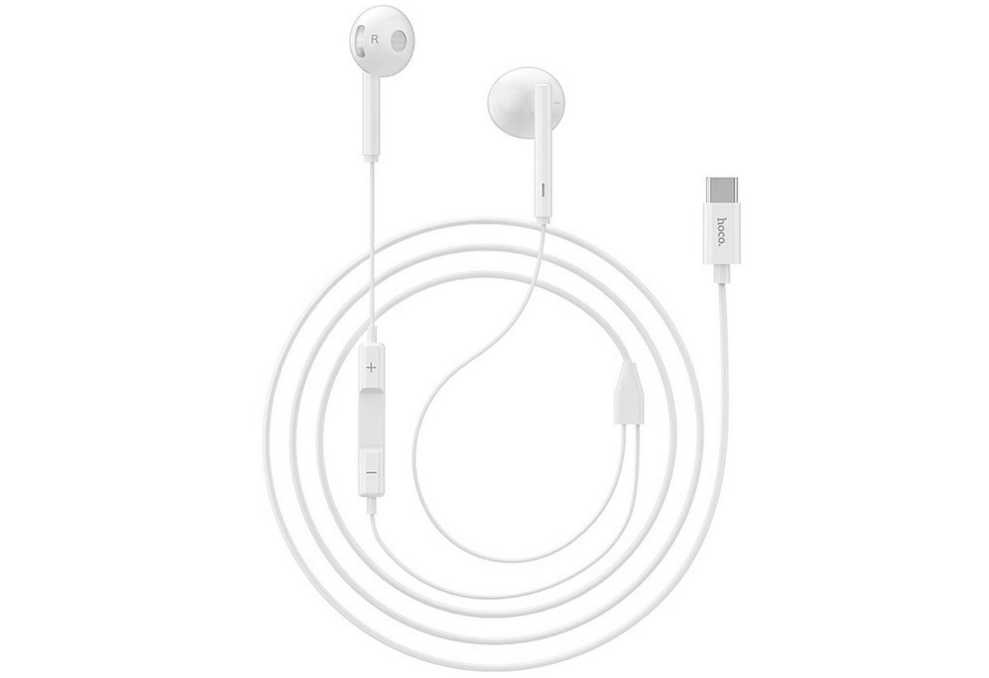 HOCO L10 Acoustic USB Type C Smartphone-Headset (Köpfhörer USB Type C Headset mit Mikrofon In Ear Beats) von HOCO