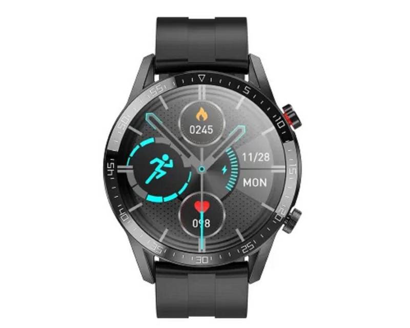 HOCO Smartwatch Y2 Pro Smart Sport (Anrufe möglich) Schwarz Smartwatch, 1-tlg. von HOCO