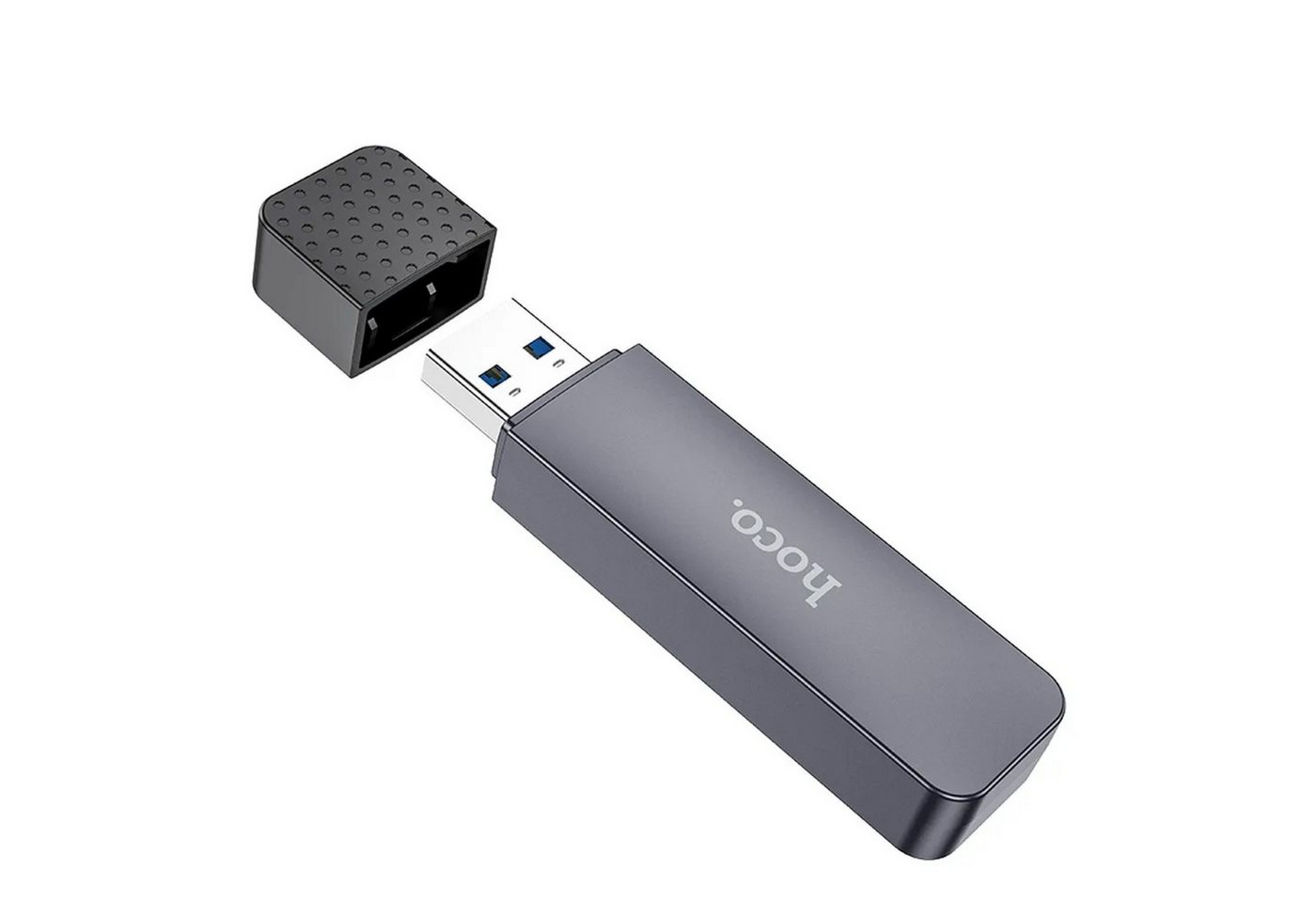 HOCO Speicherkartenleser USB-A 2.0 HB45 Speicherkartenleser, bis zu 480 Gbit/s grau 2 TB von HOCO