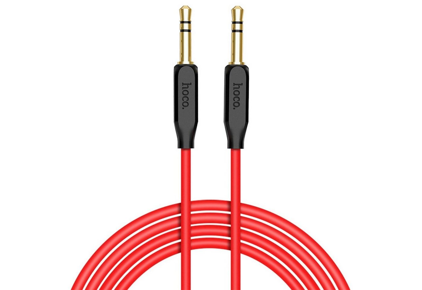 HOCO UPA11 AUX Audio-Kabel, 3,5-mm-Klinke, (100 cm), 3.5mm Klinke auf Klinke Klinkenstecker AUX Kabel Stereo Audio Handy 1m von HOCO