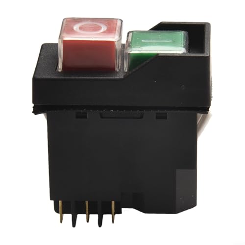HOHOVYVY Elektromagnetischer Schalter, Für KJD17 6-poliger 18A 127V Druckknopfschalter 371450 Für Tischkreissäge Ersatzteil HOHOVYVY Elektromagnetischer Schalter, Für KJD17 6-poliger 18A 127V Druckknopfschalter 371450 Für Tischkreissäge Ersatzteil von HOHOVYVY