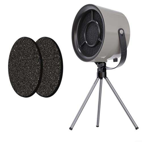 HOHOVYVY Tragbare Abzugshaube,Mini-Dunstabzugshaube,USB-Desktop-Dunstabzugshaube Hot Pot Barbecue Großer Tragbarer Abluftventilator(Black Gray) von HOHOVYVY