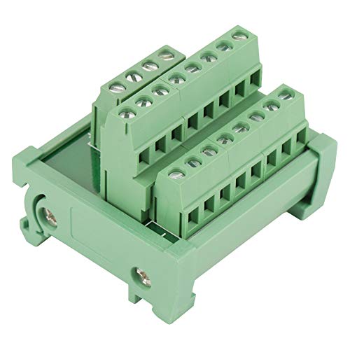 HOHXFYP 2 in 8 Out Klemmenblockmodul, 25 A 48 V DIN Schienenmodul für 35 mm Schienen, Messing Stromverteilungs Breakout Board 2,2 X 1,93 X 1,81 Zoll HOHXFYP 2 in 8 Out Klemmenblockmodul, 25 A 48 V DIN Schienenmodul für 35 mm Schienen, Messing Stromverteilungs Breakout Board 2,2 X 1,93 X 1,81 Zoll von HOHXFYP