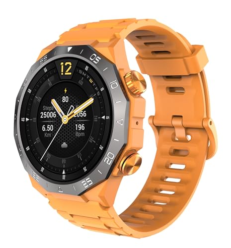 Smartwatch Herren Damen, 1.39" HD Touch Fitnessuhr mit Telefonfunktion, Herzfrequenz SpO2 Schlafmonitor Schrittzähler, IP68 Wasserdicht Sportuhr mit 112+ Sportmodi Fitness Tracker, Orange Smartwatch Herren Damen, 1.39" HD Touch Fitnessuhr mit Telefonfunktion, Herzfrequenz SpO2 Schlafmonitor Schrittzähler, IP68 Wasserdicht Sportuhr mit 112+ Sportmodi Fitness Tracker, Orange von HOIFA