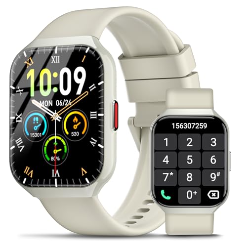 Smartwatch Herren mit Telefonfunktion,1.96" HD Uhr Damen mit Herzfrequenz SpO2 Stress Schlafmonitor,Alexa Integriert Watch,113+ Sportmodi Fitness Tracker, IP68 wasserdichte für Android iOS 2024 weiß Smartwatch Herren mit Telefonfunktion,1.96" HD Uhr Damen mit Herzfrequenz SpO2 Stress Schlafmonitor,Alexa Integriert Watch,113+ Sportmodi Fitness Tracker, IP68 wasserdichte für Android iOS 2024 weiß von HOIFA