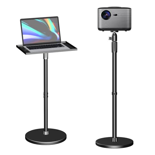 Beamer Ständer, Multifunktionaler Bodenständer verstellbar Höhe von 78.79cm bis 106.68cm,Schmieden aus hochwertiger Aluminiumlegierung, mit Platte,Kugelkopf Perfekt für Laptop, Projektor,Kamera Beamer Ständer, Multifunktionaler Bodenständer verstellbar Höhe von 78.79cm bis 106.68cm,Schmieden aus hochwertiger Aluminiumlegierung, mit Platte,Kugelkopf Perfekt für Laptop, Projektor,Kamera von HOIN