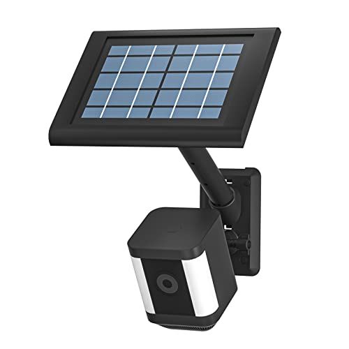 HOLACA 2 in 1 Halterung für Ring Solarpanel, Spotlight Cam/Pro und Stick Up Cam Battery Zubehör zur Outdoor Halterung für Ring Solarpanel (Black 1Pack) von HOLACA