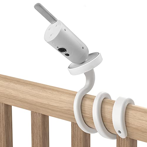 HOLACA Flexible Crib Mount for Philips Avent Connected Videophone SCD923/26 Baby Monitor - Twist Versatile Mounting Set for Philips Baby Monitor von HOLACA