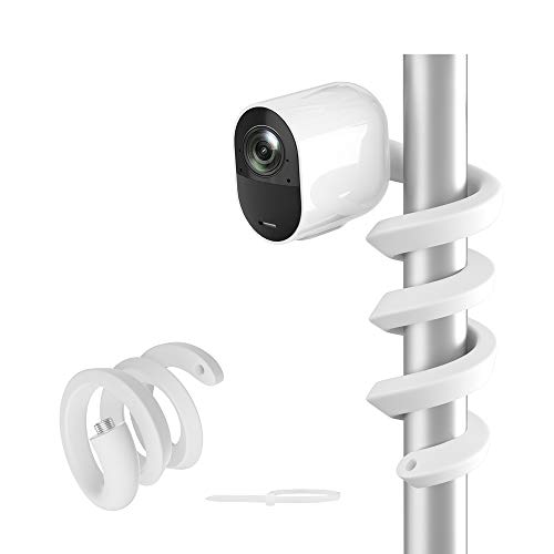 HOLACA Flexible Twist Sicherheitskamera Halterung, Kompatibel mit Arlo Pro 4 Pro 3 Pro 2,Arlo Ultra Ultra 2, Eufycam 1/2/2C/2C Pro/3/3C/E, Reolink Argus 2, Baby Monitor(weiß 1 Packung) von HOLACA