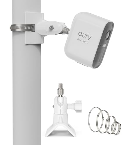 HOLACA Universelle Masthalterung für Arlo Pro 4 Arlo Pro 3 Arlo Pro 2 eufyCam 2C/2C Pro/3/3C eufyCam 1 und 2 eufyCam E Arlo Ultra Arlo Ultra 2-Überwachungskamera(weiß 1pack) von HOLACA