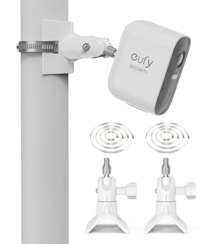 HOLACA Universelle Masthalterung für Arlo Pro 4 Arlo Pro 3 Arlo Pro 2 eufyCam 2C/2C Pro/3/3C eufyCam 1 und 2 eufyCam E Arlo Ultra Arlo Ultra 2-Überwachungskamera (weiß 2pack) von HOLACA