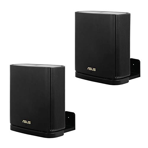 HOLACA Wandhalterung für ASUS ZenWiFi AX Whole-Home Tri-Band Mesh WiFi 6 System (XT8) (CT8) (XT9), einfache und stabile Wandhalterung, Standhalterung (2 Stück, schwarz) von HOLACA