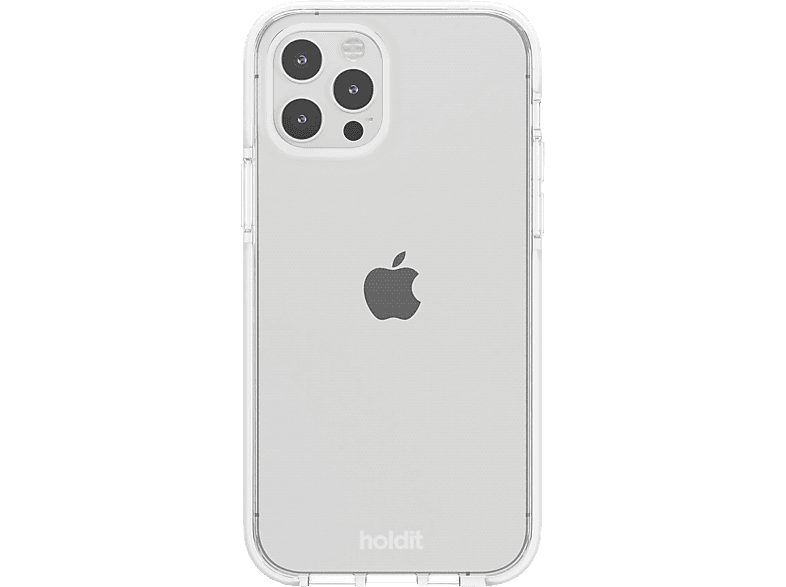 HOLDIT Seethru, Bookcover, Apple, iPhone 12, 12 Pro, White von HOLDIT