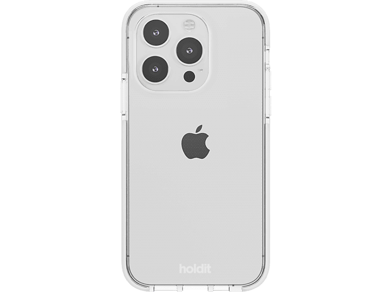HOLDIT Seethru Case, Backcover, Apple, iPhone 14 Pro, White von HOLDIT