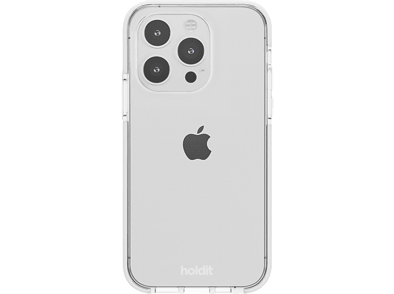 HOLDIT Seethru Case, Backcover, Apple, iPhone 15 Pro, White von HOLDIT