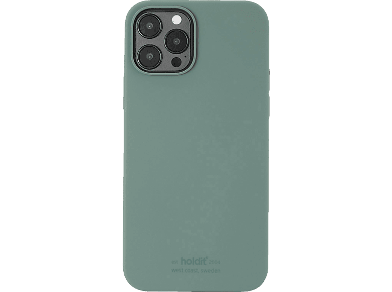 HOLDIT Silicone, Bookcover, Apple, iPhone 12, 12 Pro, Moss Green von HOLDIT
