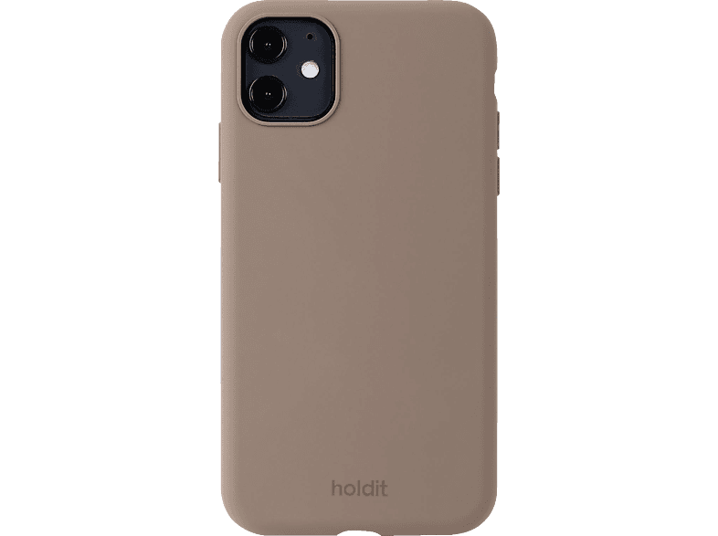 HOLDIT Silicone Case, Backcover, Apple, iPhone 11/XR, Mocha Brown von HOLDIT