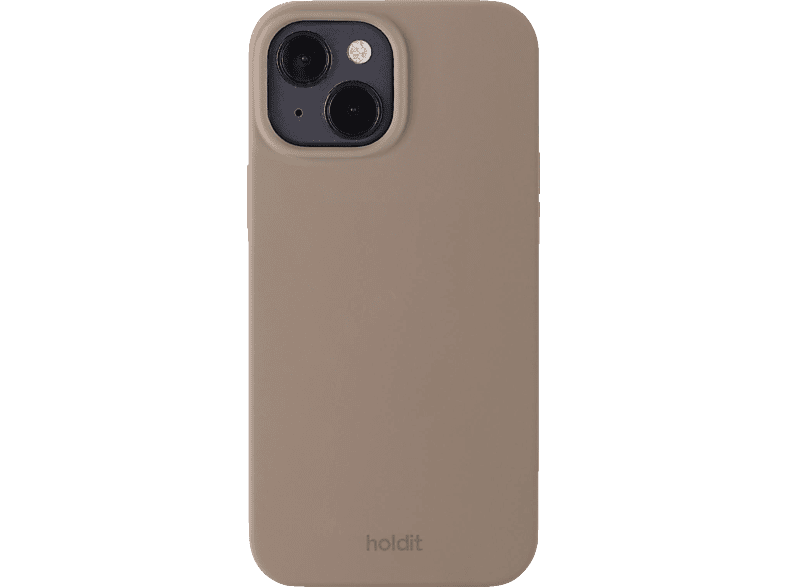 HOLDIT Silicone Case, Backcover, Apple, iPhone 14/13, Mocha Brown von HOLDIT