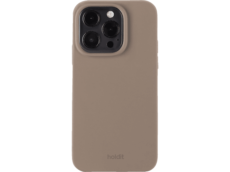 HOLDIT Silicone Case, Backcover, Apple, iPhone 14 Pro, Mocha Brown von HOLDIT